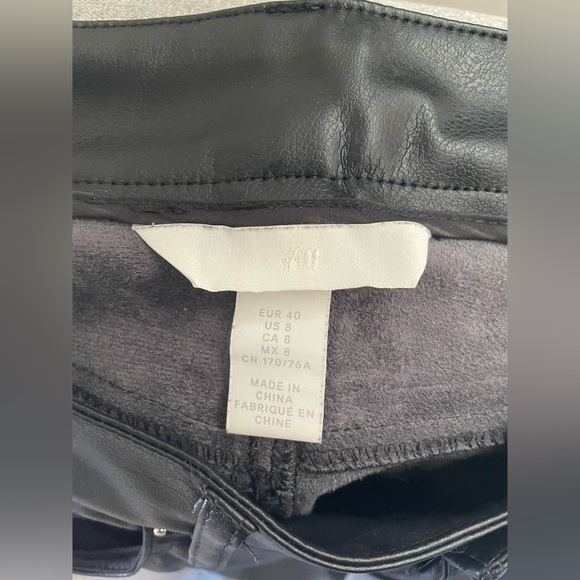 Faux leather pants from H&M. - Picture 3 of 3